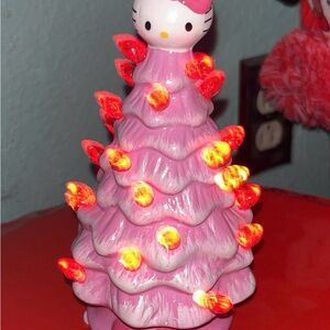 Hello Kitty Pink Ceramic Christmas Tree